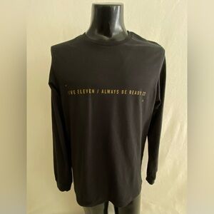 5.11 Tactical T-Shirt Mens Large Always Be Ready Long Sleeve Brown Crew Neck